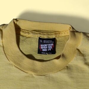Vintage 80s Screen Stars San Francisco Sailboat T-Shirt Small Yellow Good USA